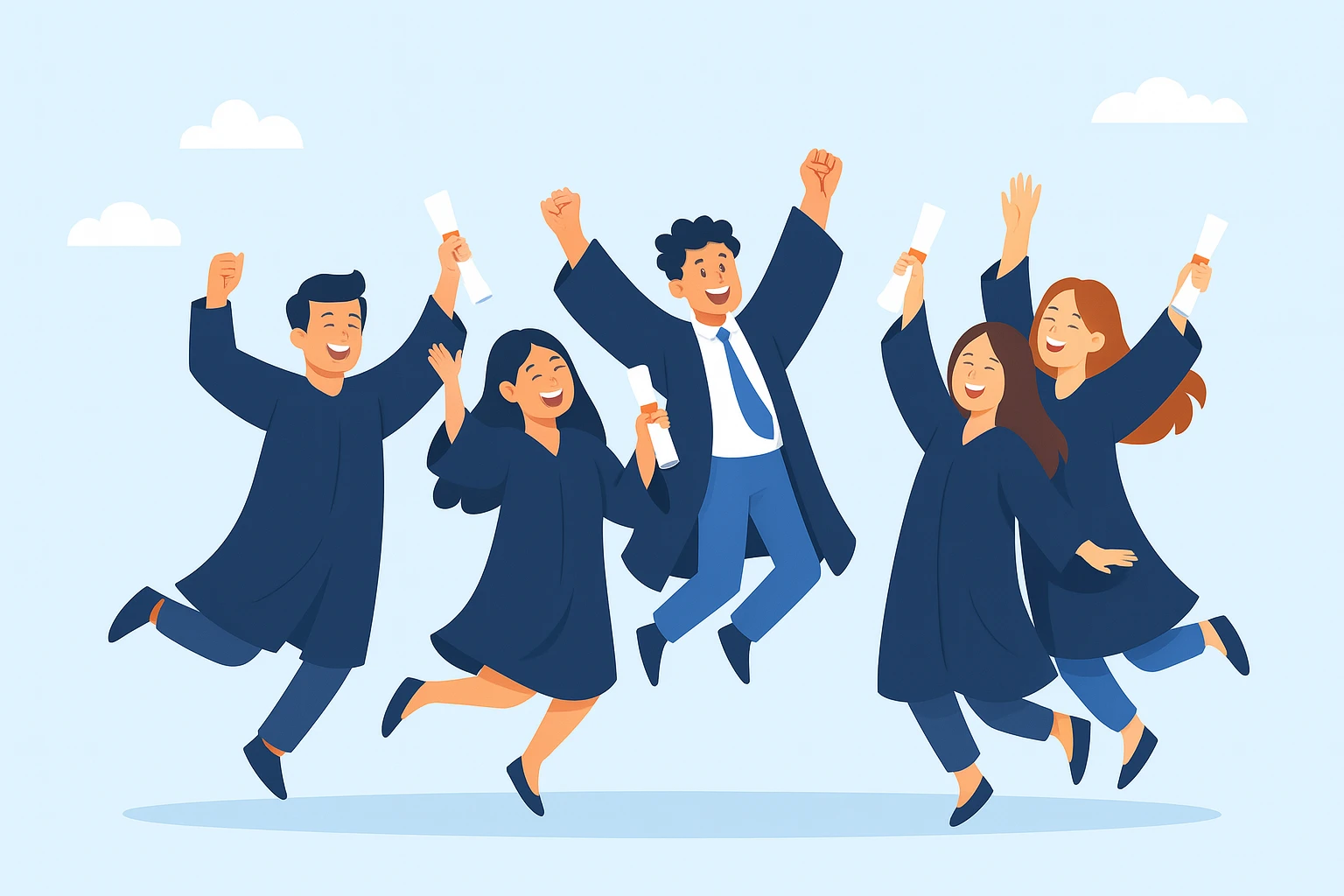 Jumping License Celebration - Real Estate Exam